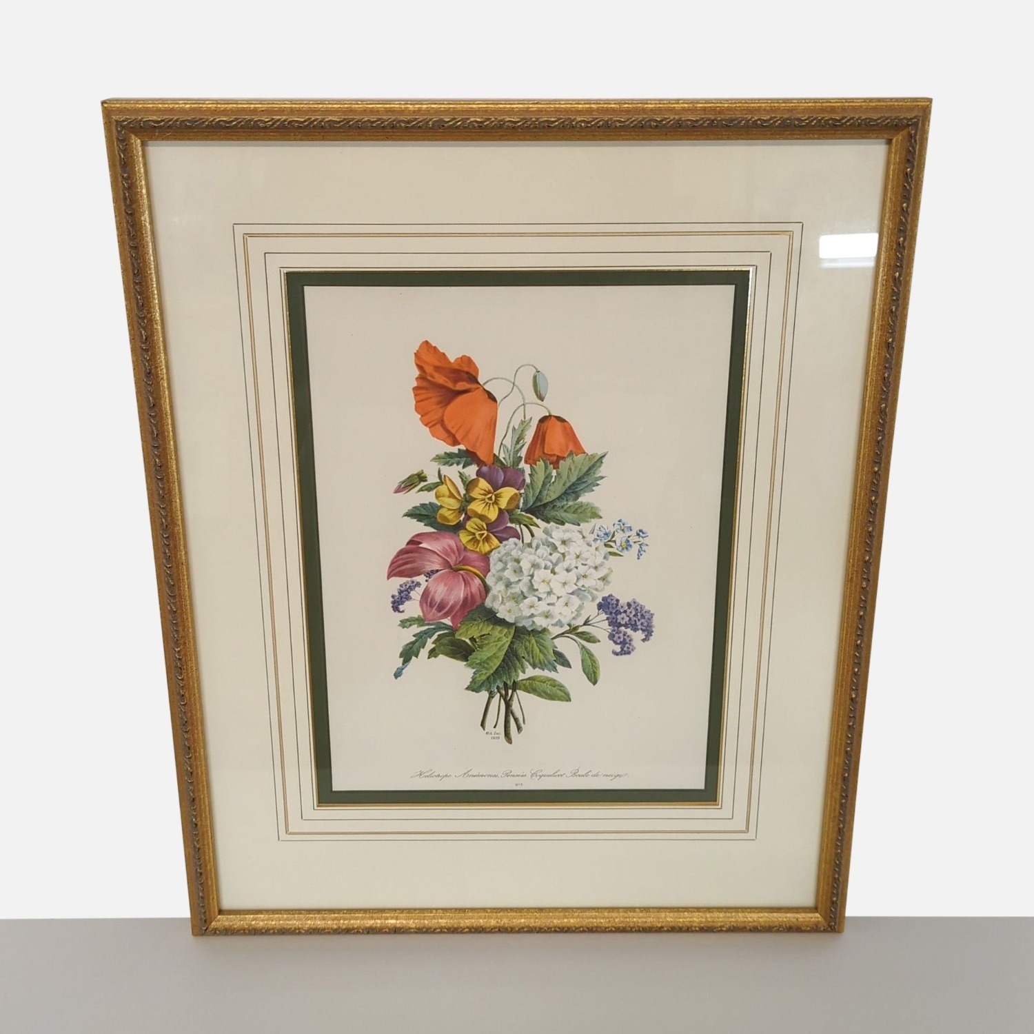 Framed Floral Print - ‚Heliotrope Anemones - image-0