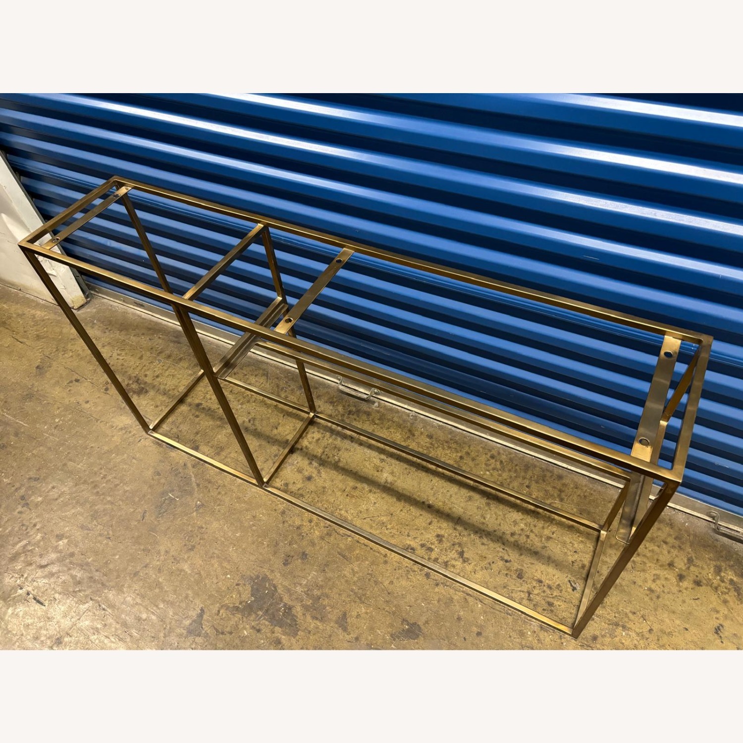 CB2 Two Tone Marble Console Table - image-8