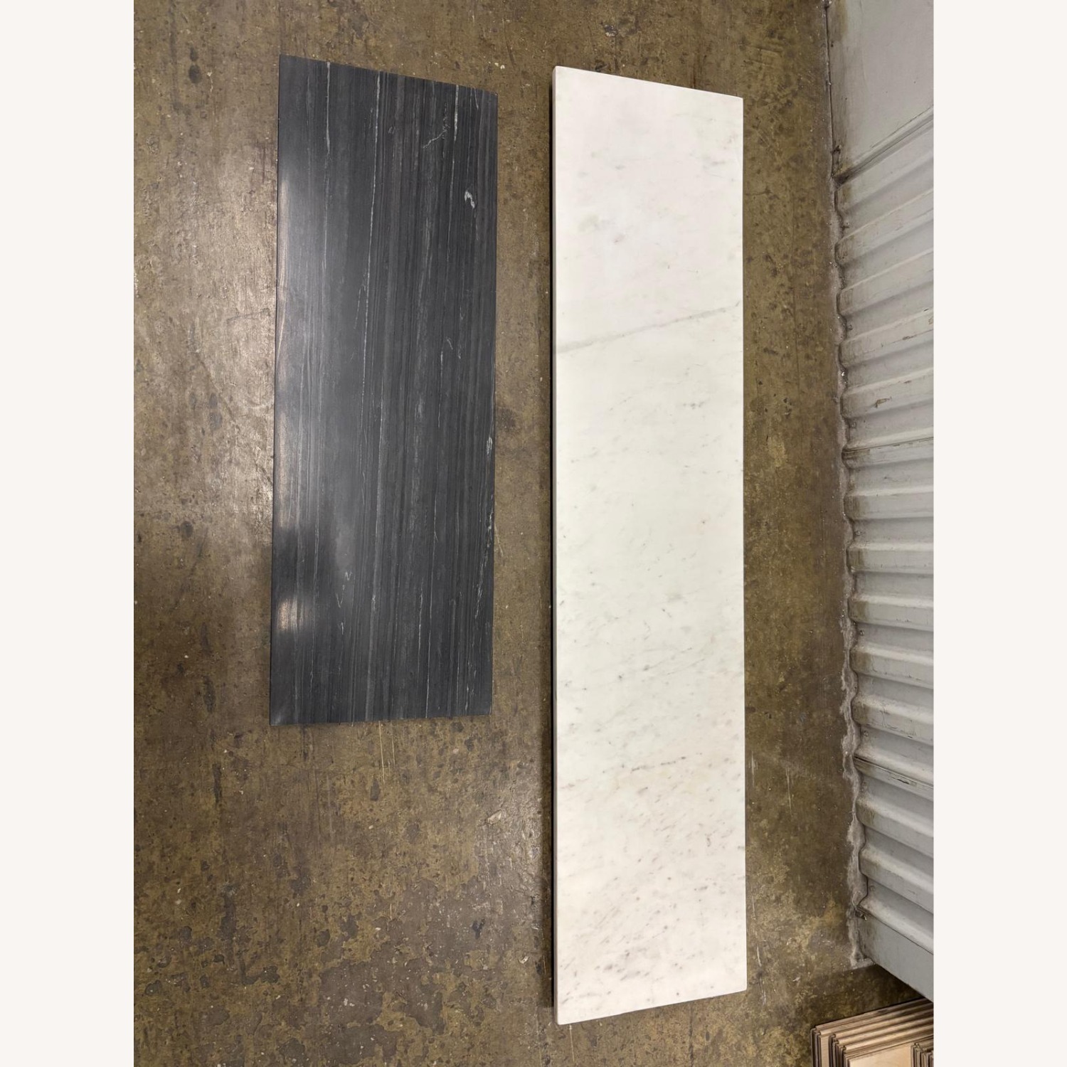CB2 Two Tone Marble Console Table - image-7