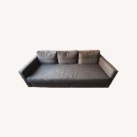 IKEA Dark Brown Fabric Sleeper Sofa