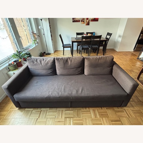 Used IKEA Dark Brown Fabric Sleeper Sofa for sale on AptDeco