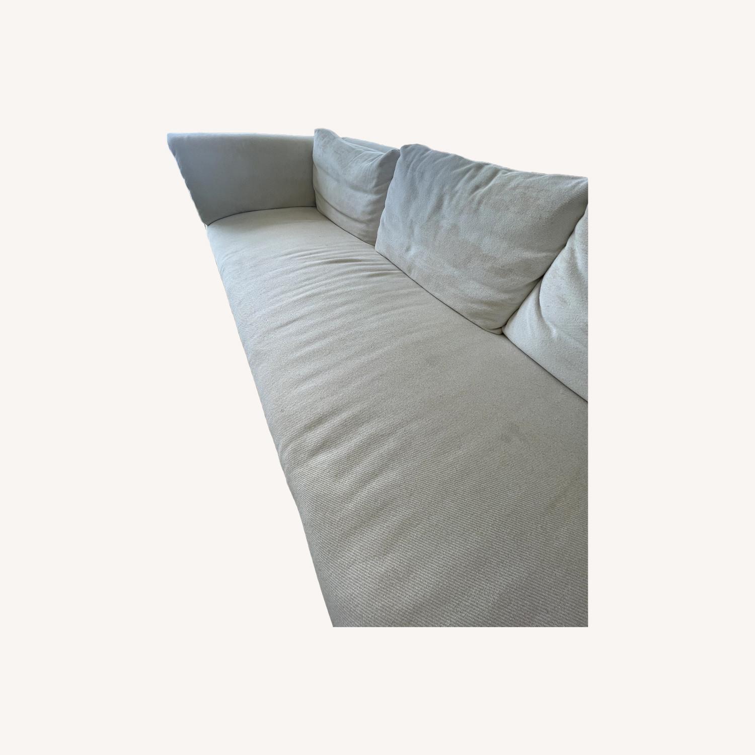 HD Buttercup White Fabric 3+ Seater Sofa - image-0