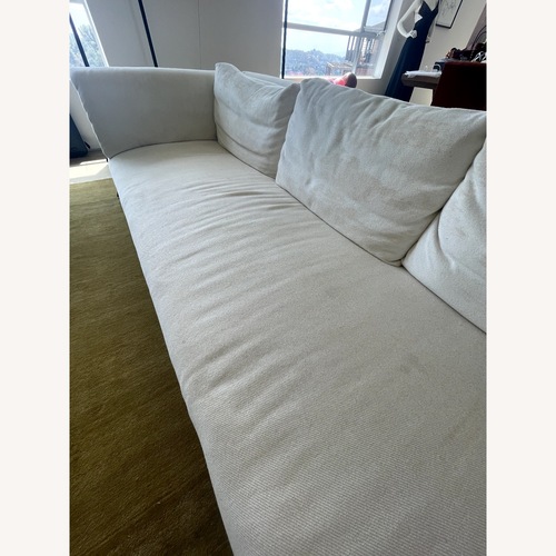 Used HD Buttercup White Fabric 3+ Seater Sofa for sale on AptDeco