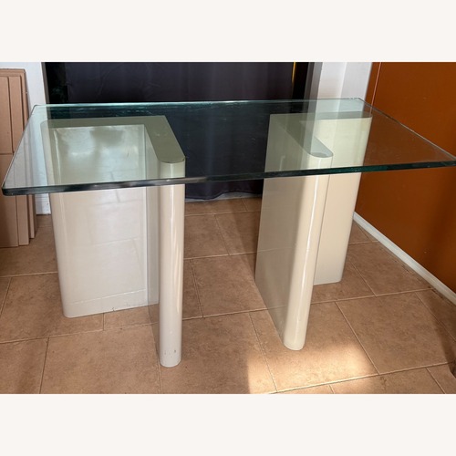 Used Roche Bobois Glass Top Dining Table for sale on AptDeco