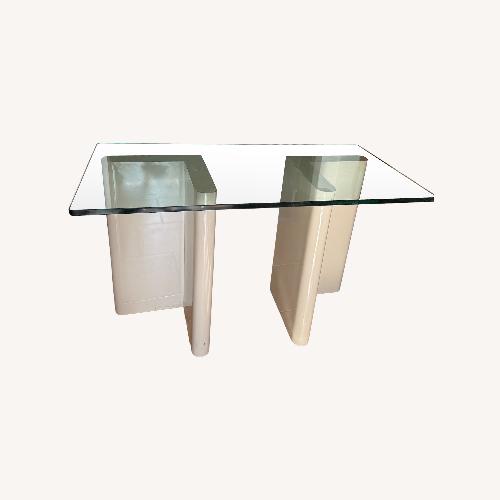 Used Roche Bobois Glass Top Dining Table for sale on AptDeco
