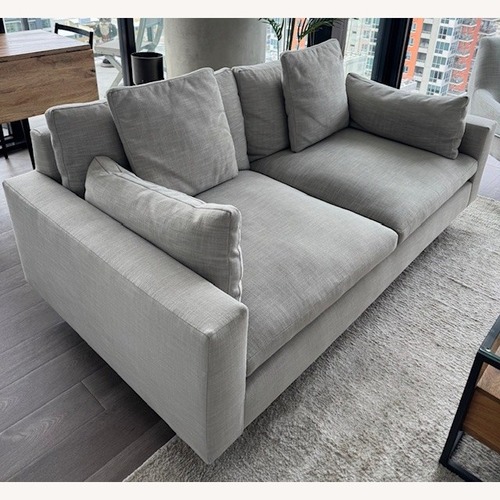 Used West Elm Light Gray 2 Piece Sectional for sale on AptDeco