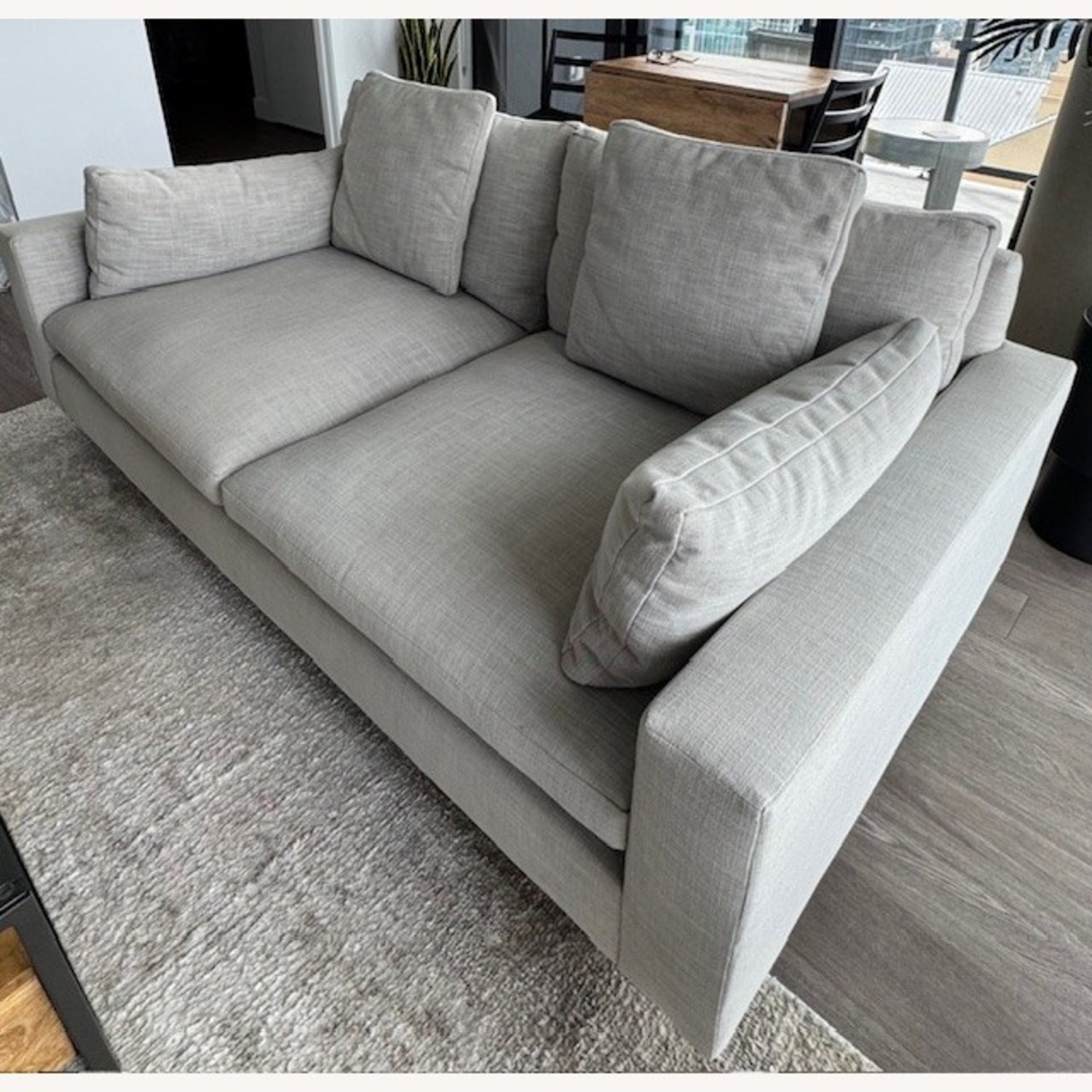 West Elm Light Gray 2 Piece Sectional - image-5