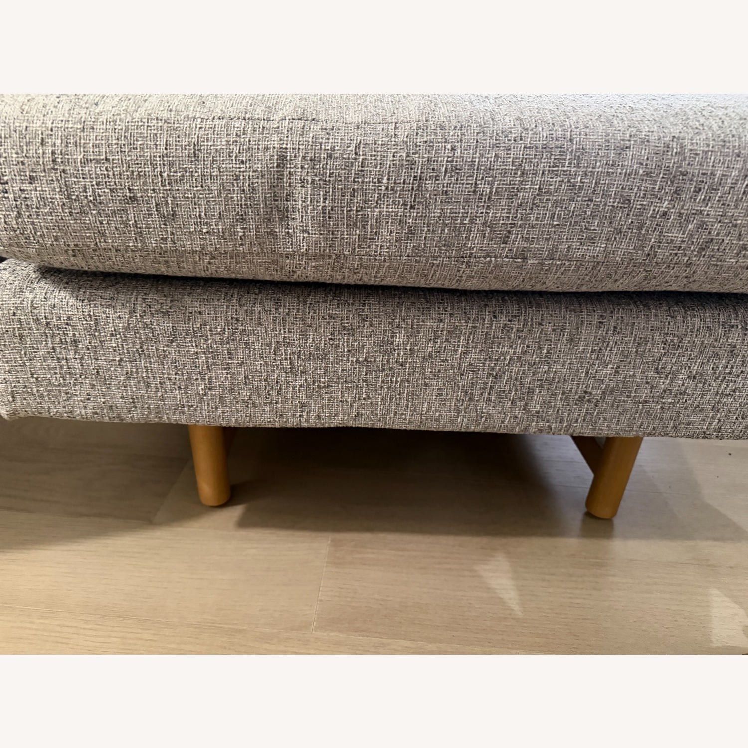 West Elm Eddy Light Gray Reversible Sectional - image-4