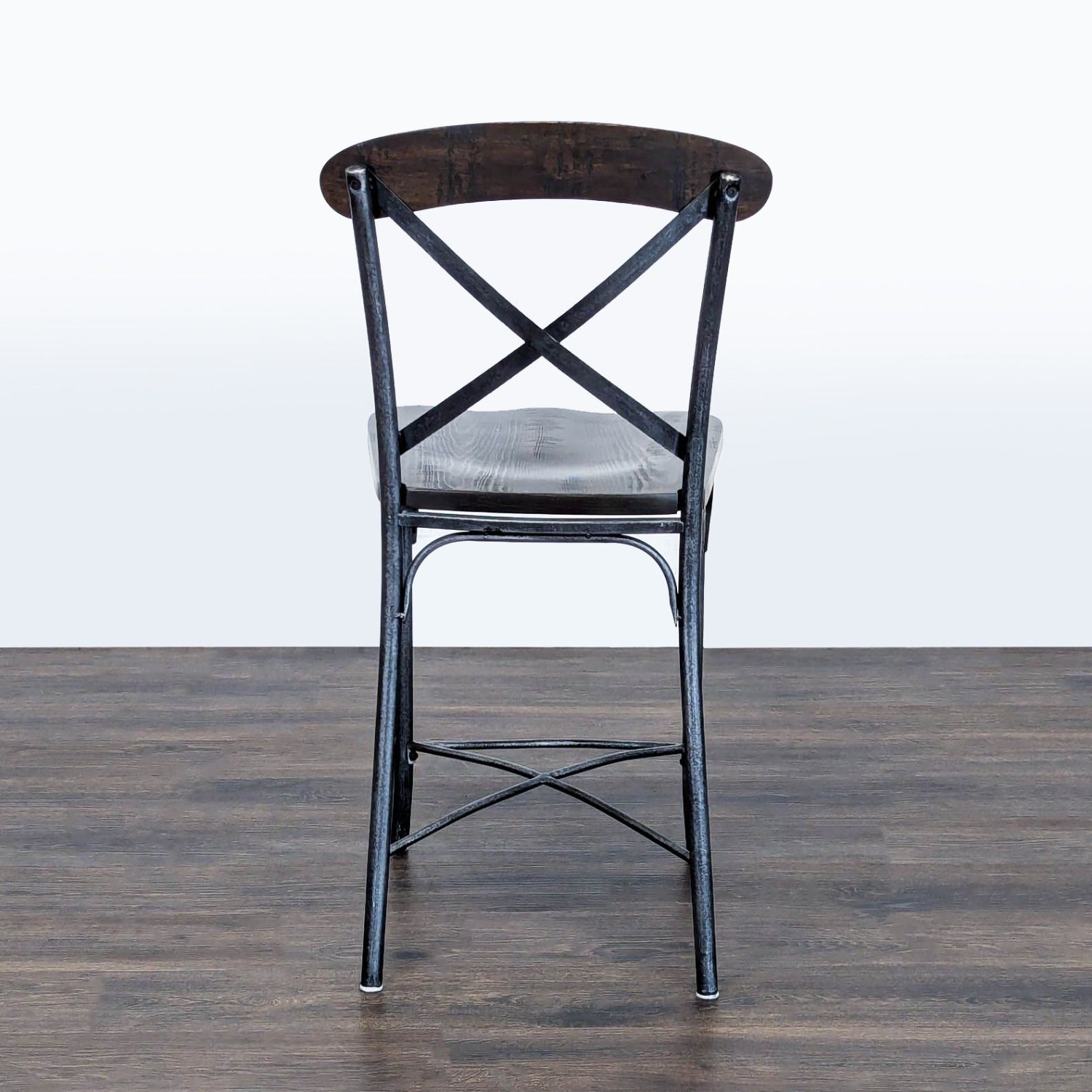 Standard Furniture Distressed Cross Back Bar Stool - image-8
