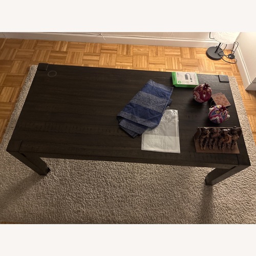 Used Bob's Discount Furniture Dark Brown Coffee Table for sale on AptDeco