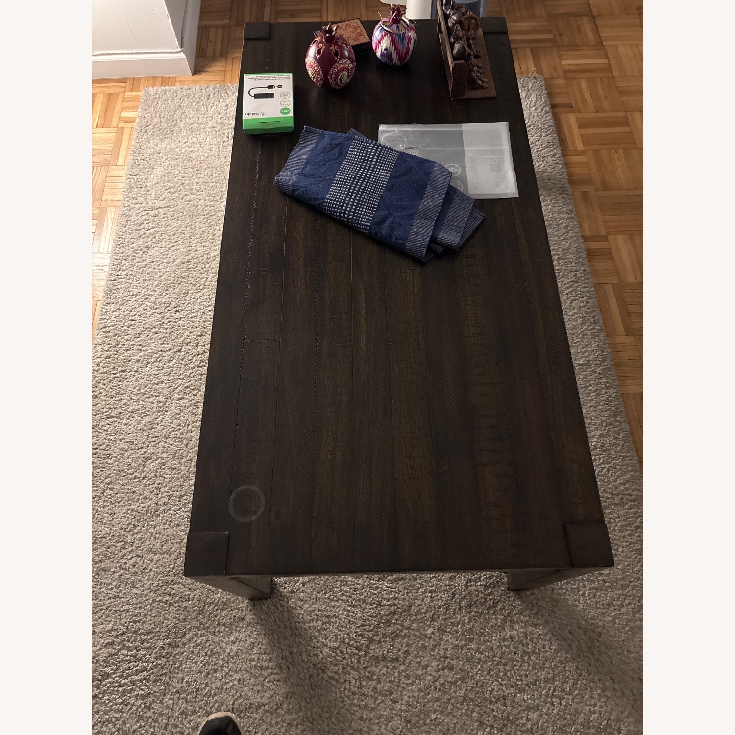 Bob's Discount Furniture Dark Brown Coffee Table - image-2