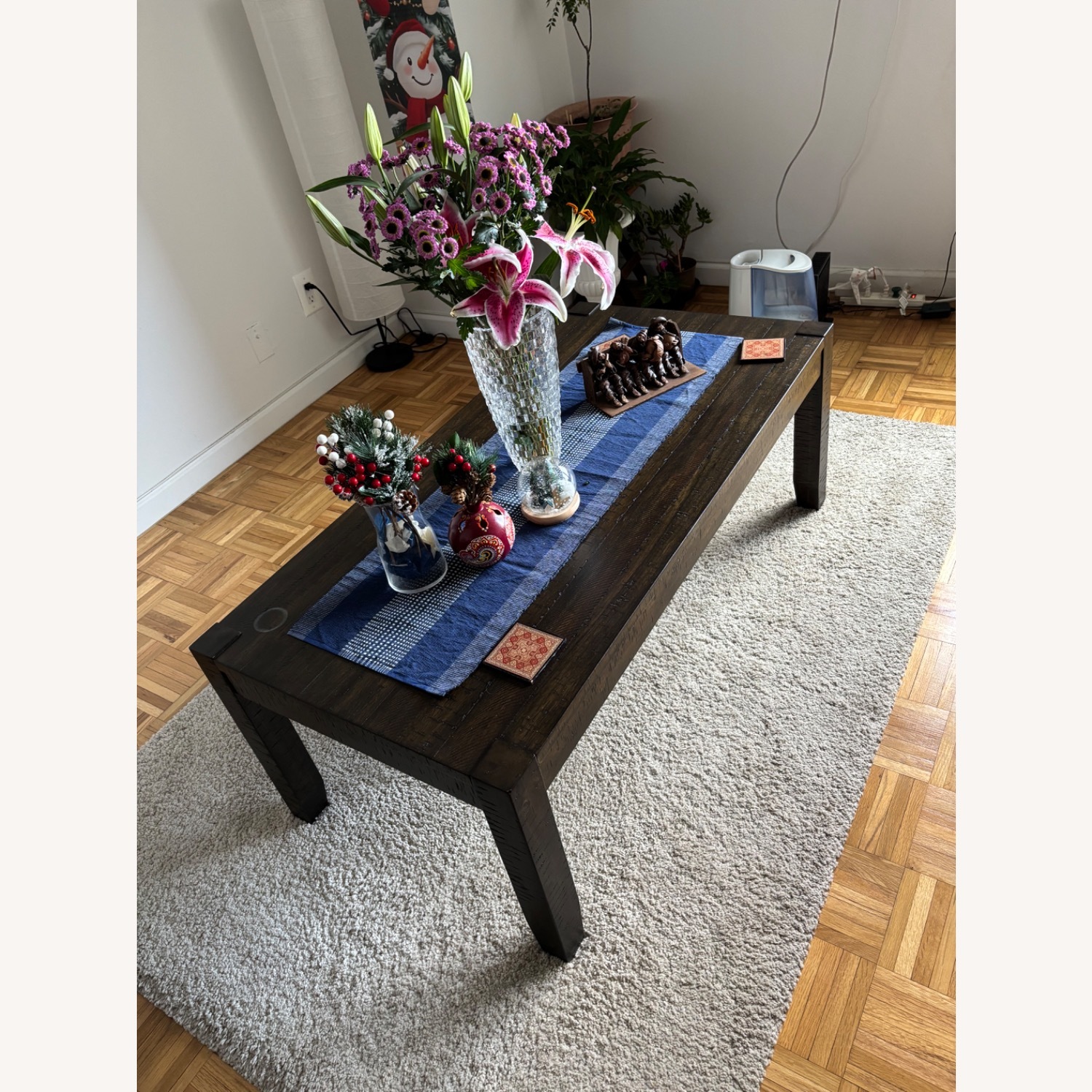 Bob's Discount Furniture Dark Brown Coffee Table - image-1