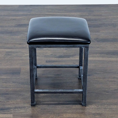 Used Metal Stool with Padded Seat for sale on AptDeco