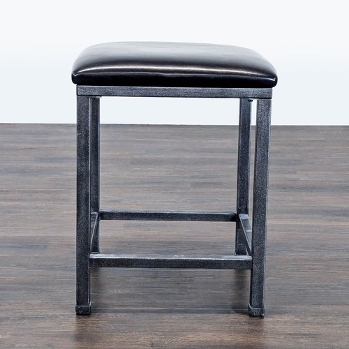 Used Metal Stool with Padded Seat for sale on AptDeco