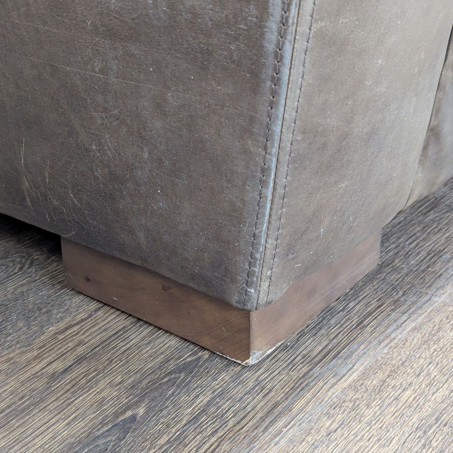 Restoration Hardware Maxwell Brown Leather Sectional - image-5