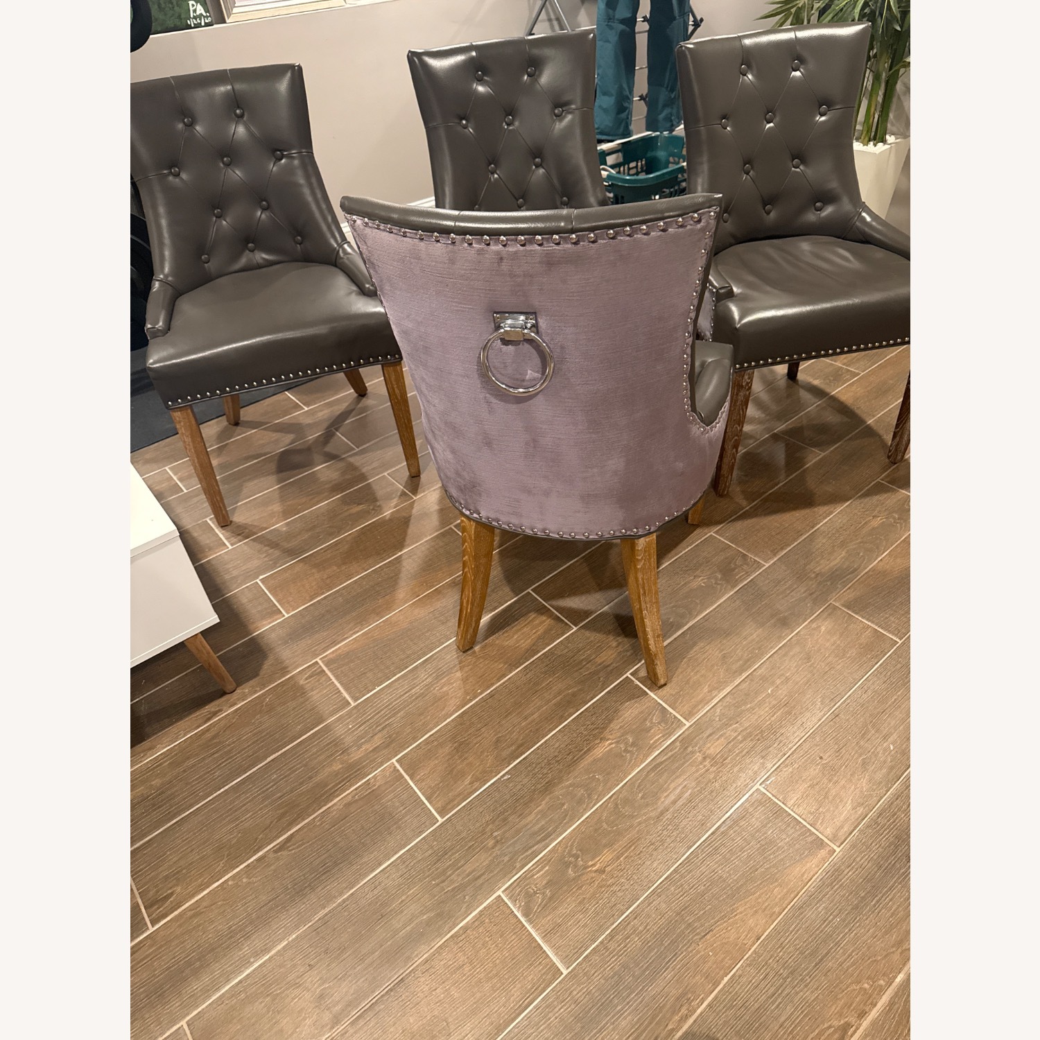 4 Leather Dining Chairs  - image-1