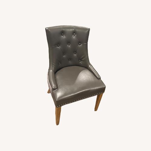 Used 4 Leather Dining Chairs  for sale on AptDeco