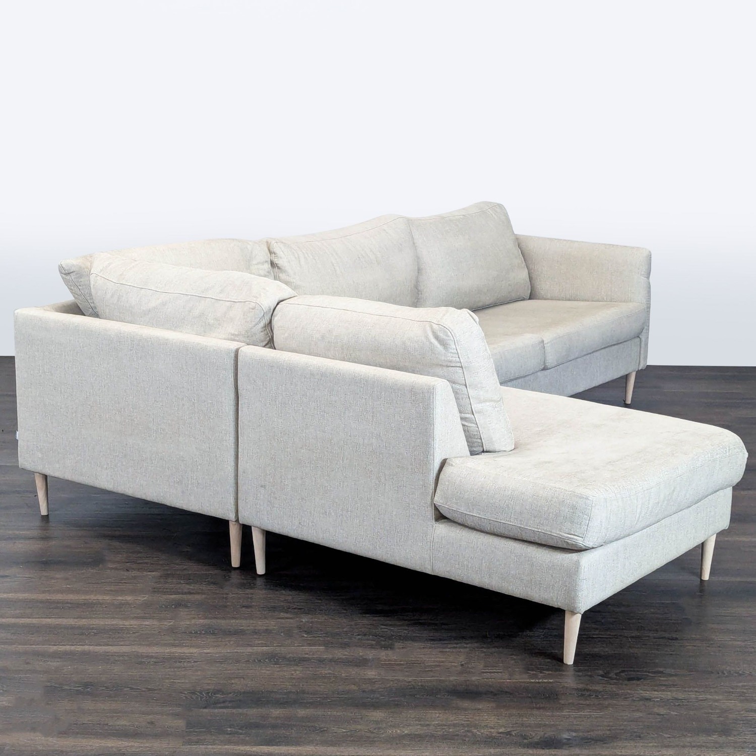 BoConcept Cream Sectional Sofa with Chaise - image-1