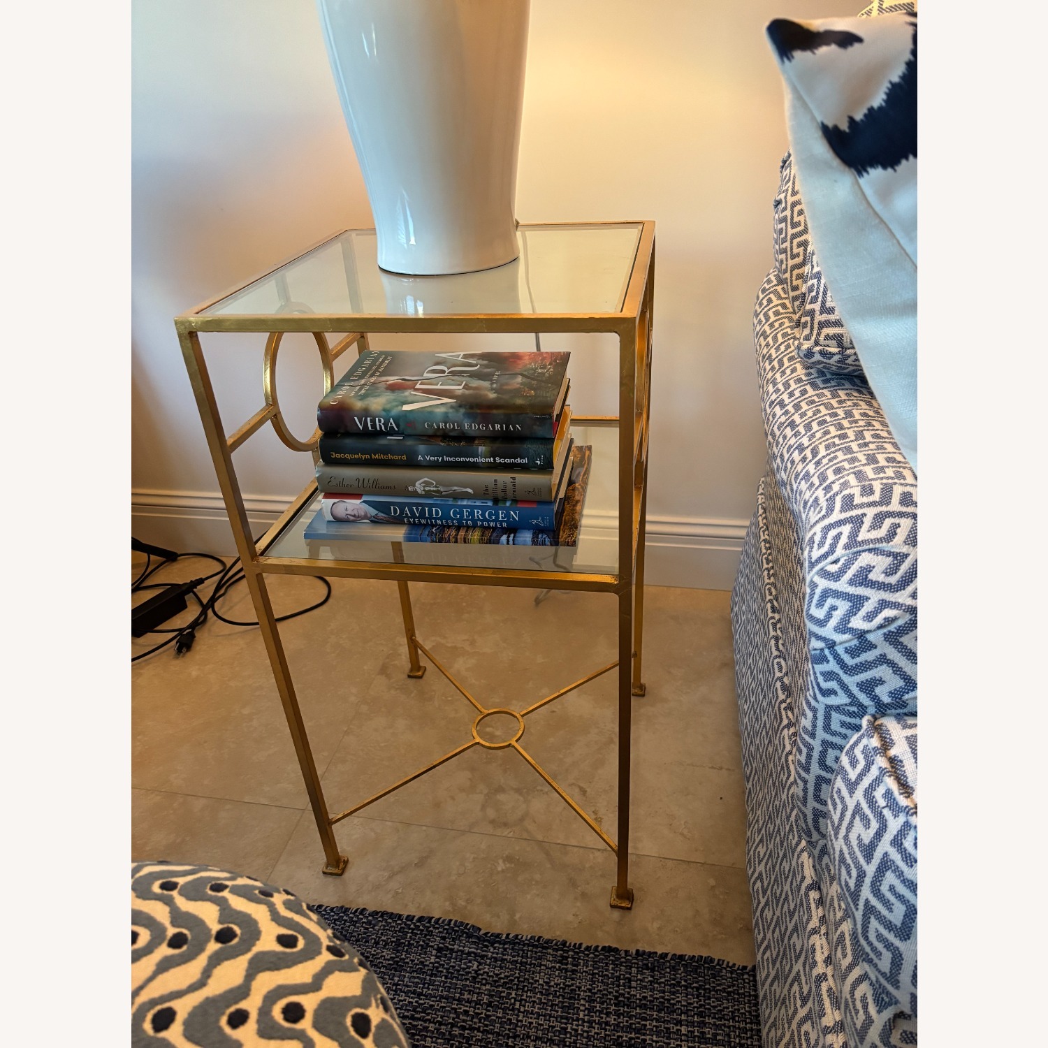 Gold Brass Side Tables - image-2