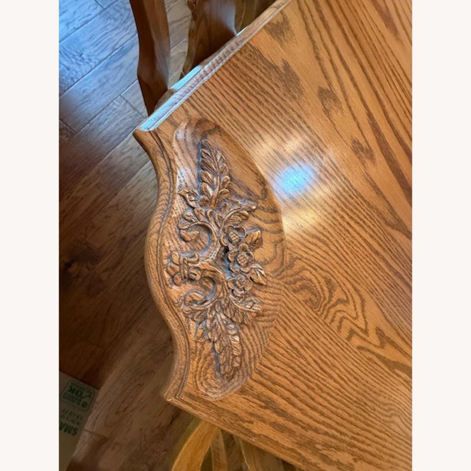 Havertys Oak Dining Table & 8 Chairs - image-2