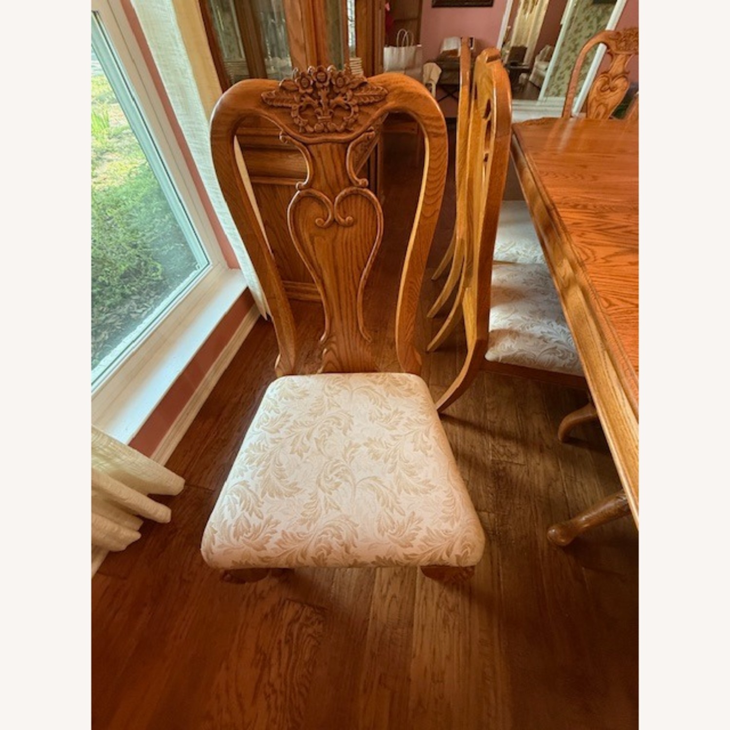 Havertys Oak Dining Table & 8 Chairs - image-4