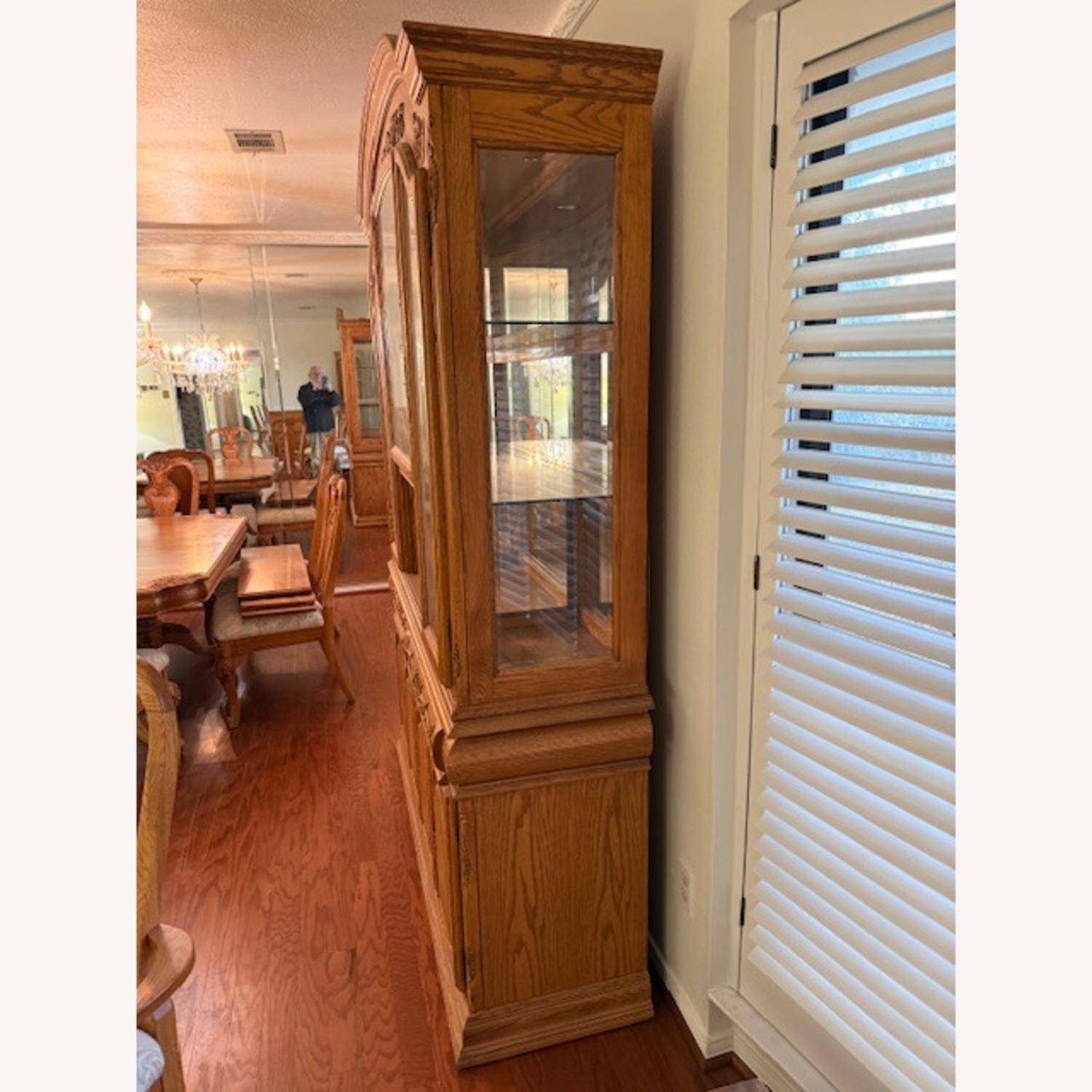 Havertys Oak China Cabinet - image-5