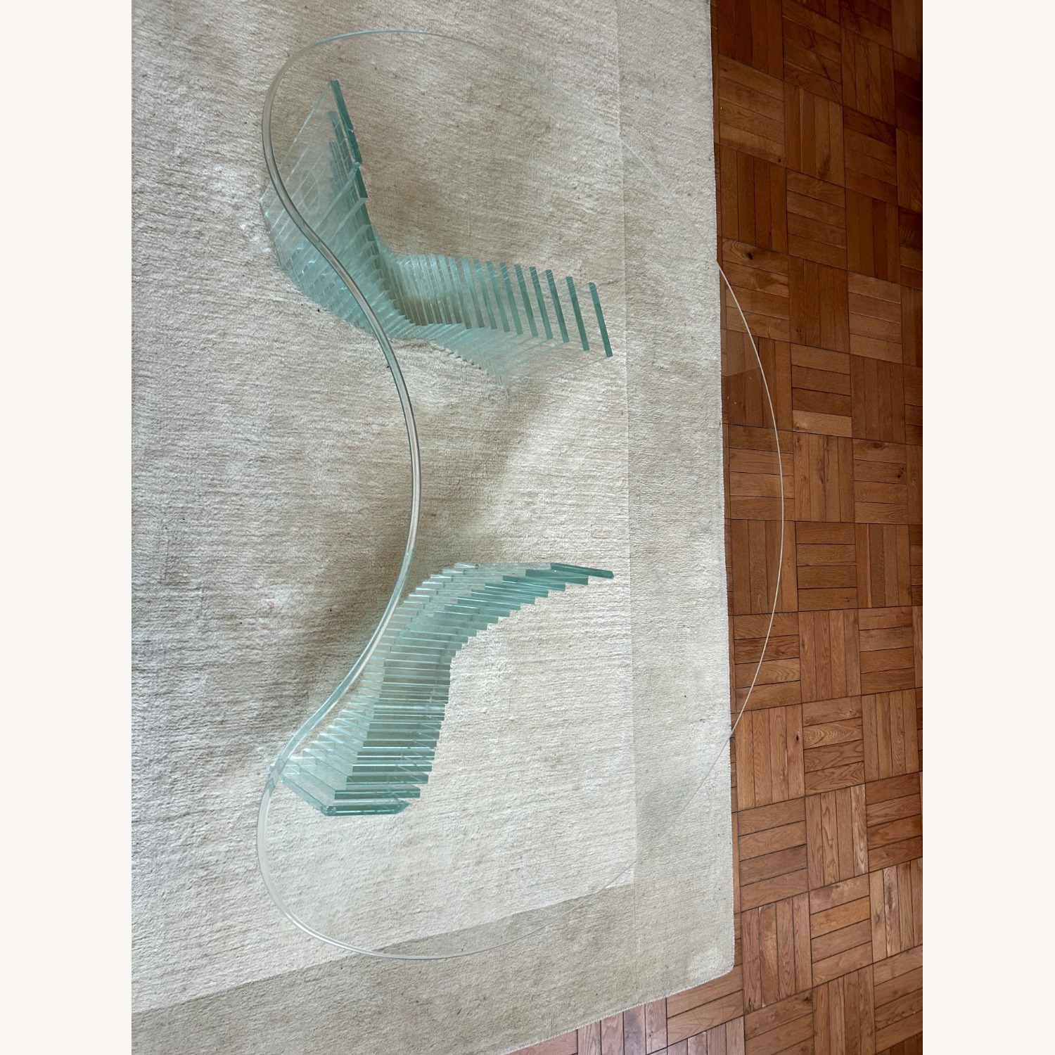 Vintage Glass Mid-Century Modern Coffee Table - image-3
