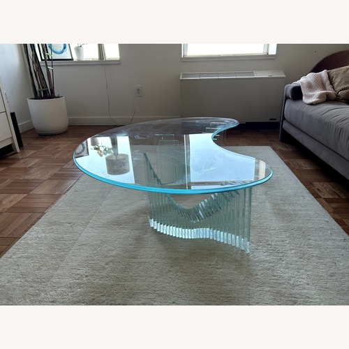 Used Vintage Glass Mid-Century Modern Coffee Table for sale on AptDeco