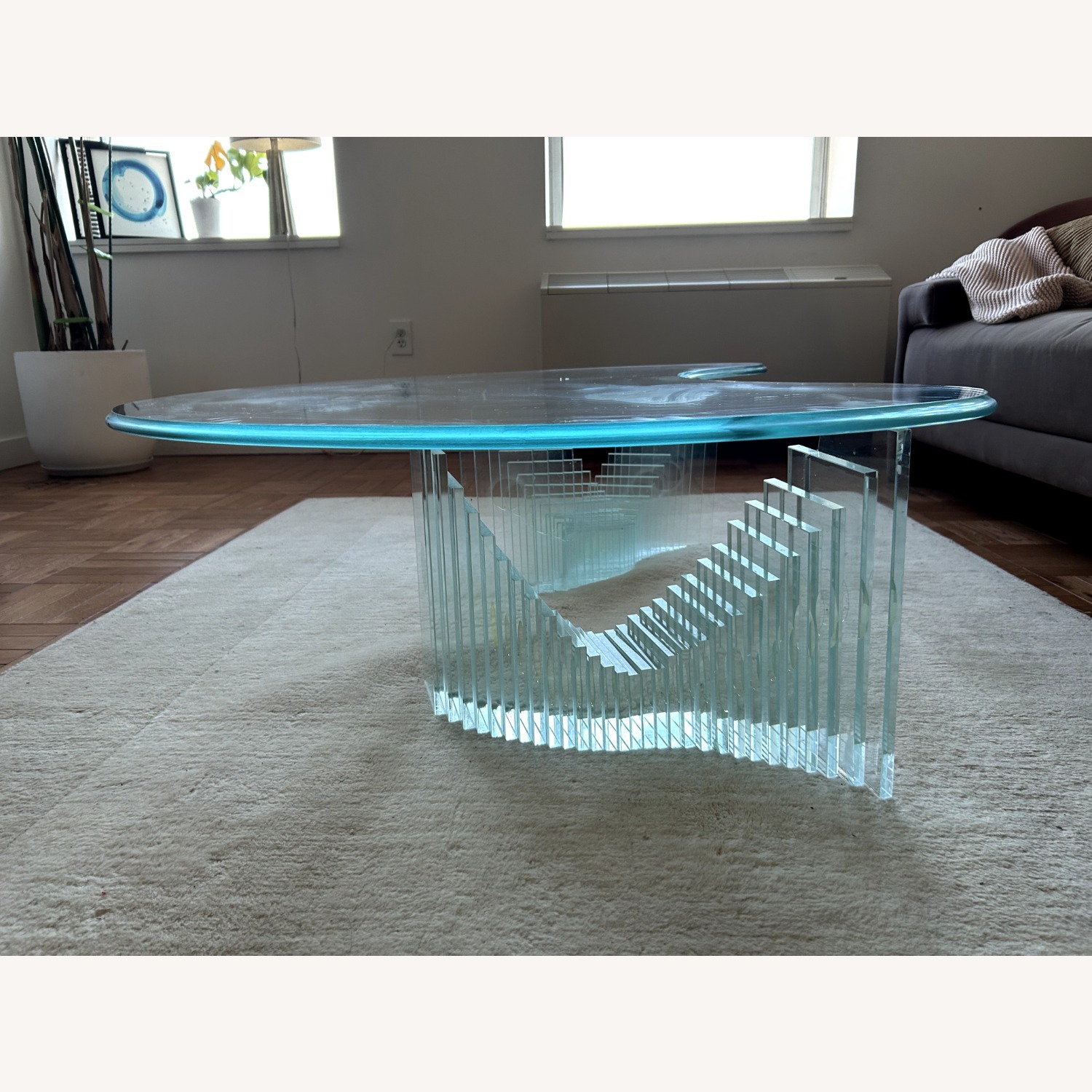 Vintage Glass Mid-Century Modern Coffee Table - image-5