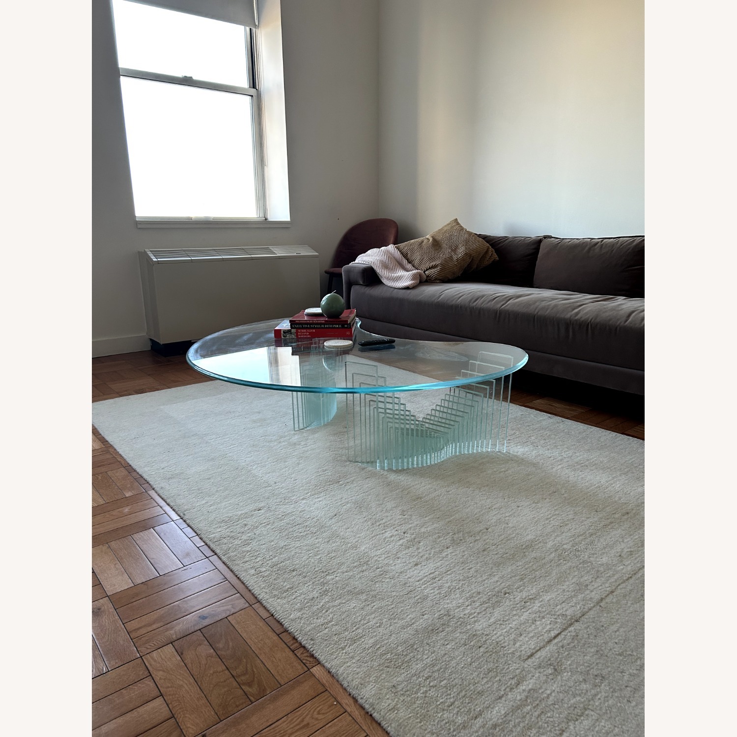 Vintage Glass Mid-Century Modern Coffee Table - image-1
