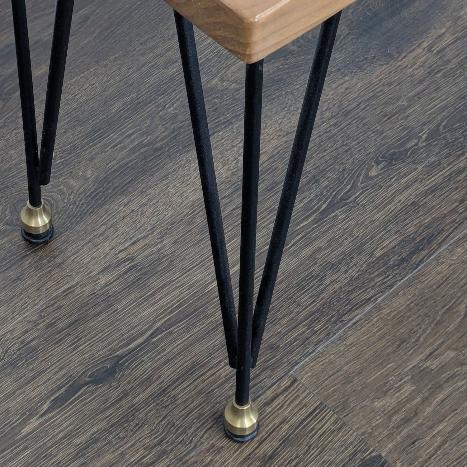 Urban Wood Goods Urban Loft Black & Brass Bench - image-7