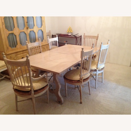 Used 1960's Belgian Oak Dining Table for sale on AptDeco
