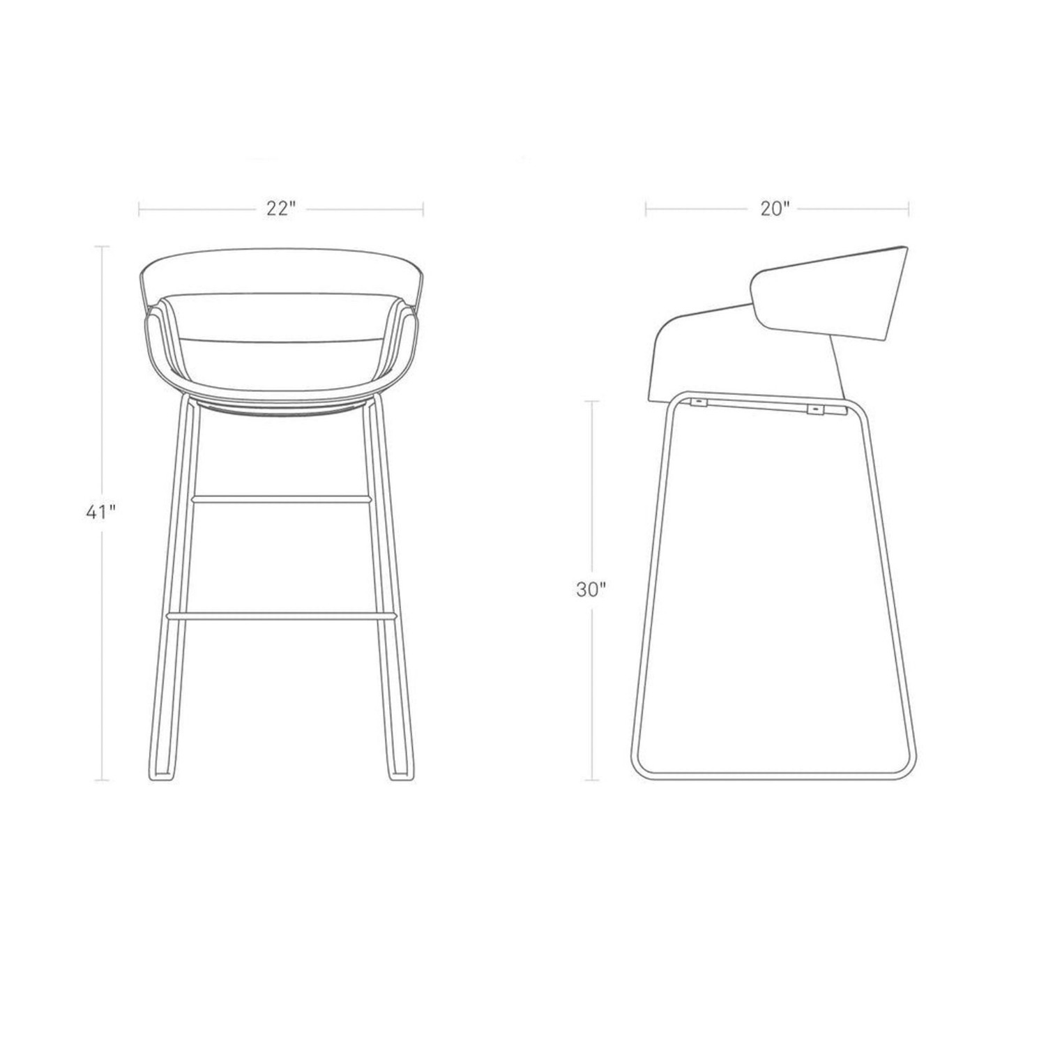 Blu Dot Racer Stool in Tait Tomato Fabric - image-3