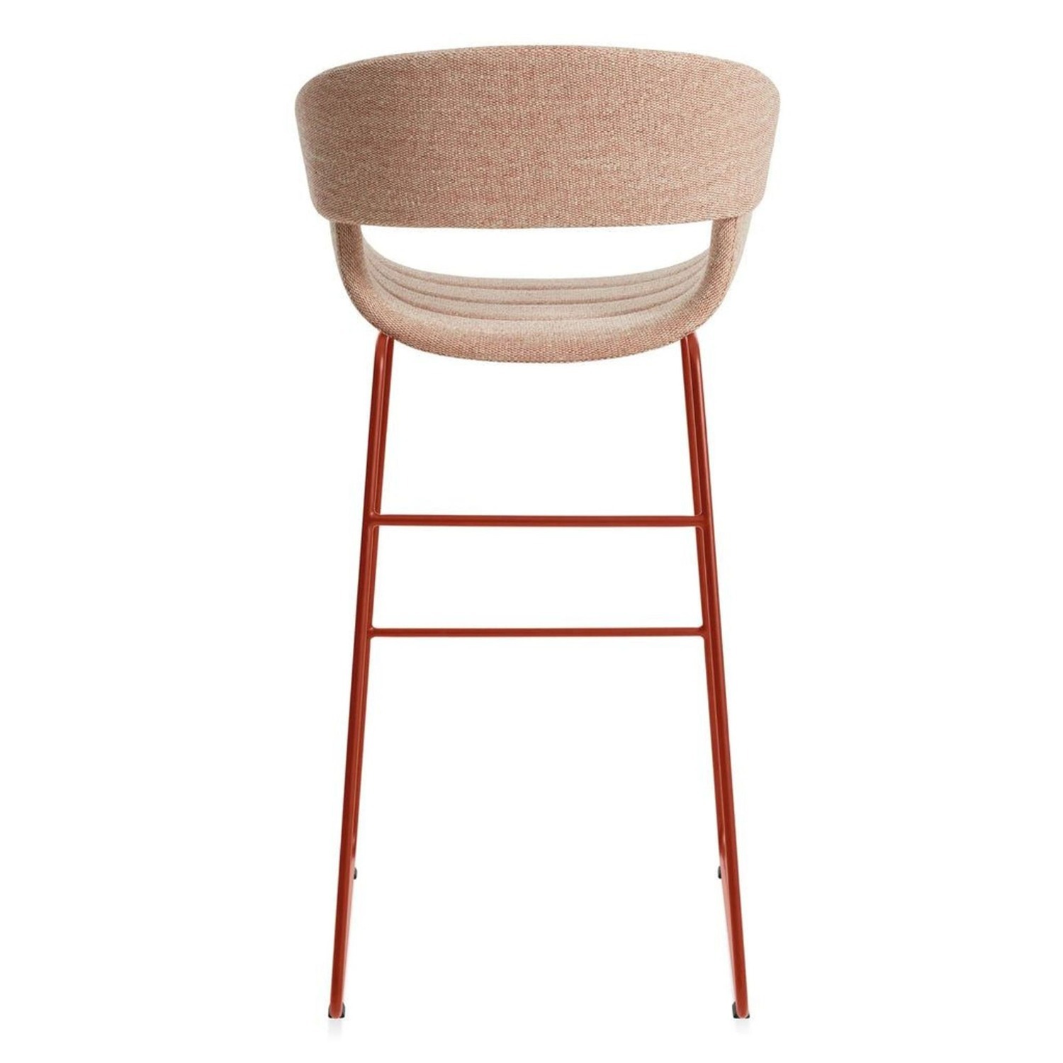 Blu Dot Racer Stool in Tait Tomato Fabric - image-4