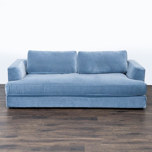 Used Maiden Home Varick Modern 3-Seat Sofa in Soft Blue for sale on AptDeco
