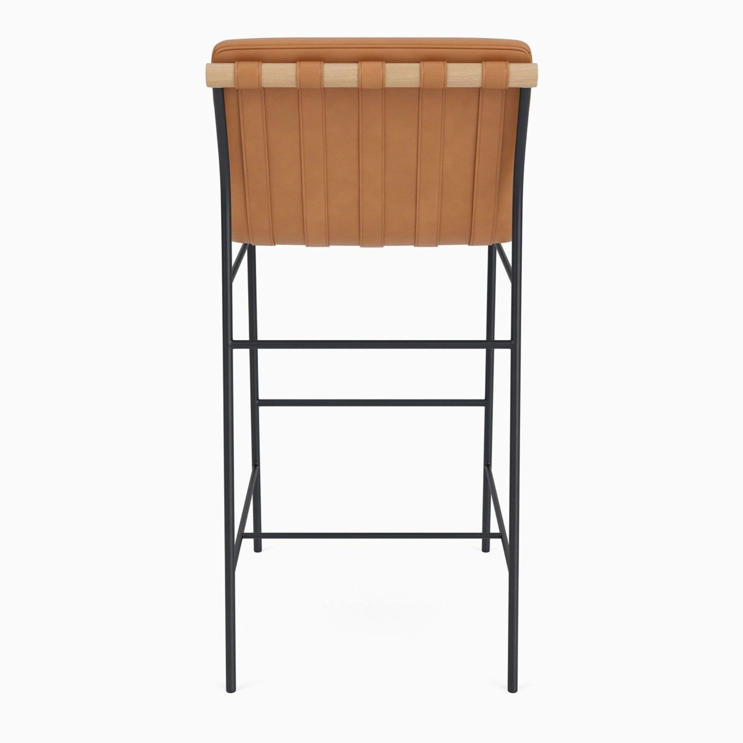 Denver Modern Vail Stool in Saddle Leather - image-2