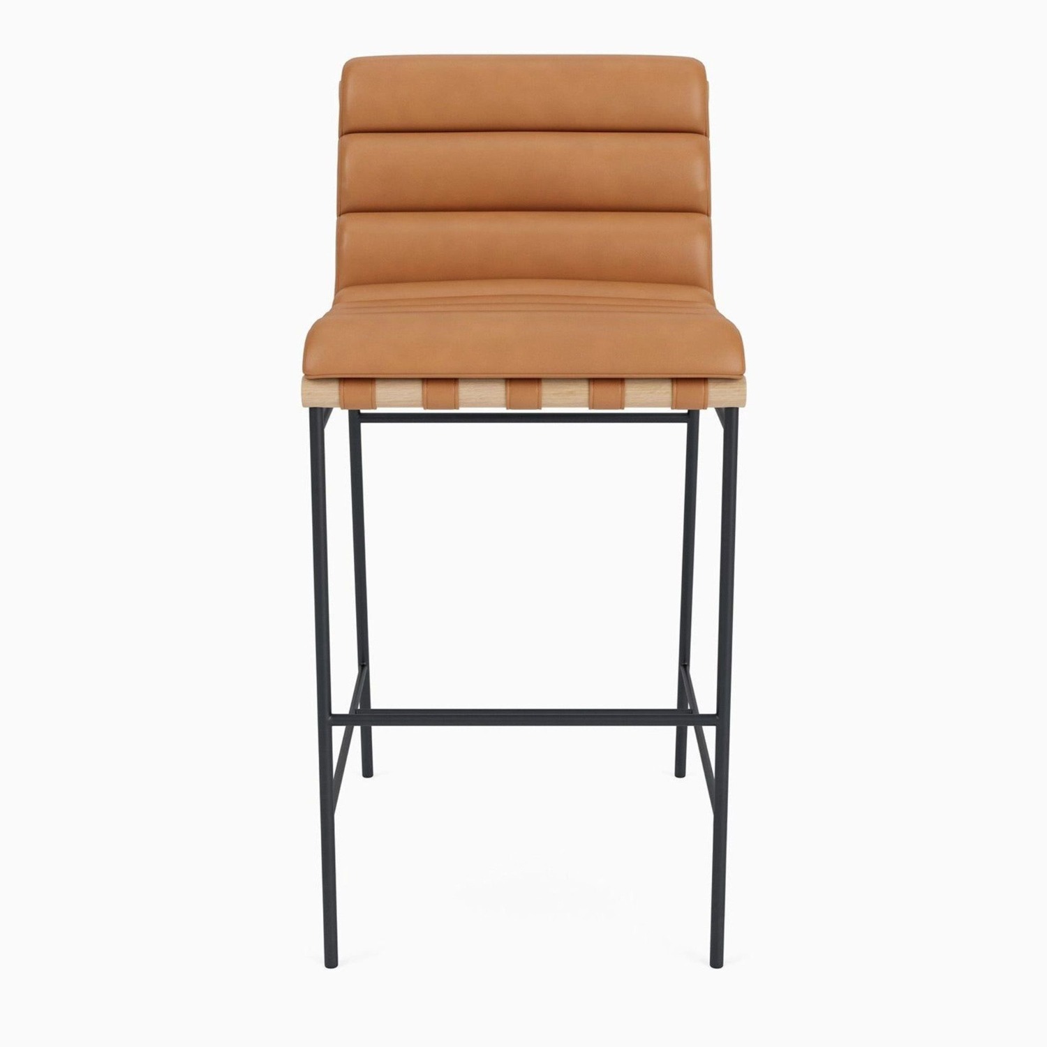 Denver Modern Vail Stool in Saddle Leather - image-1