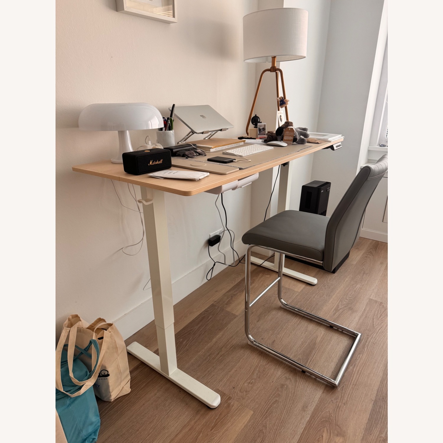 Seilles 55.1" W Height Adjustable Standing Desk - image-1