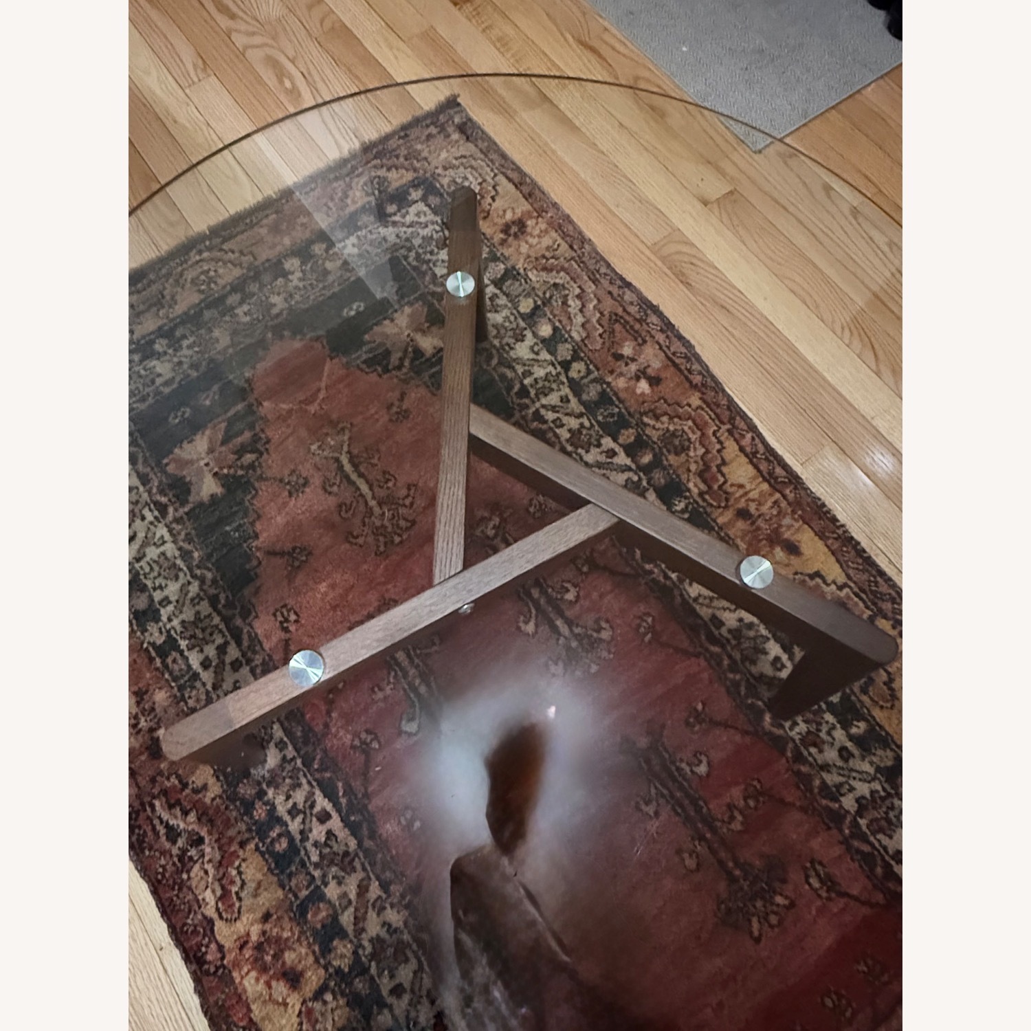 Article Solid Wood and Glass Coffee Table - image-5