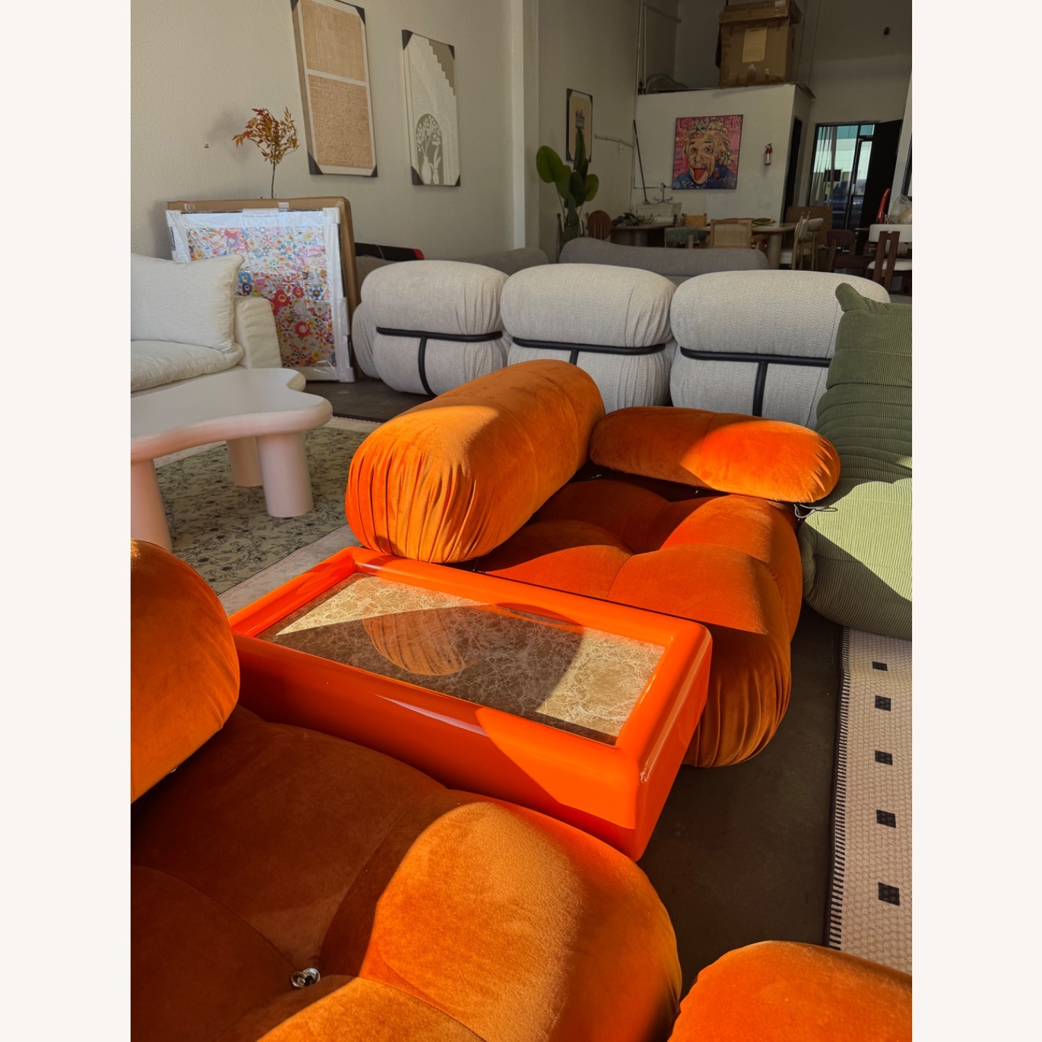Malini Modular Orange Couch  - image-2