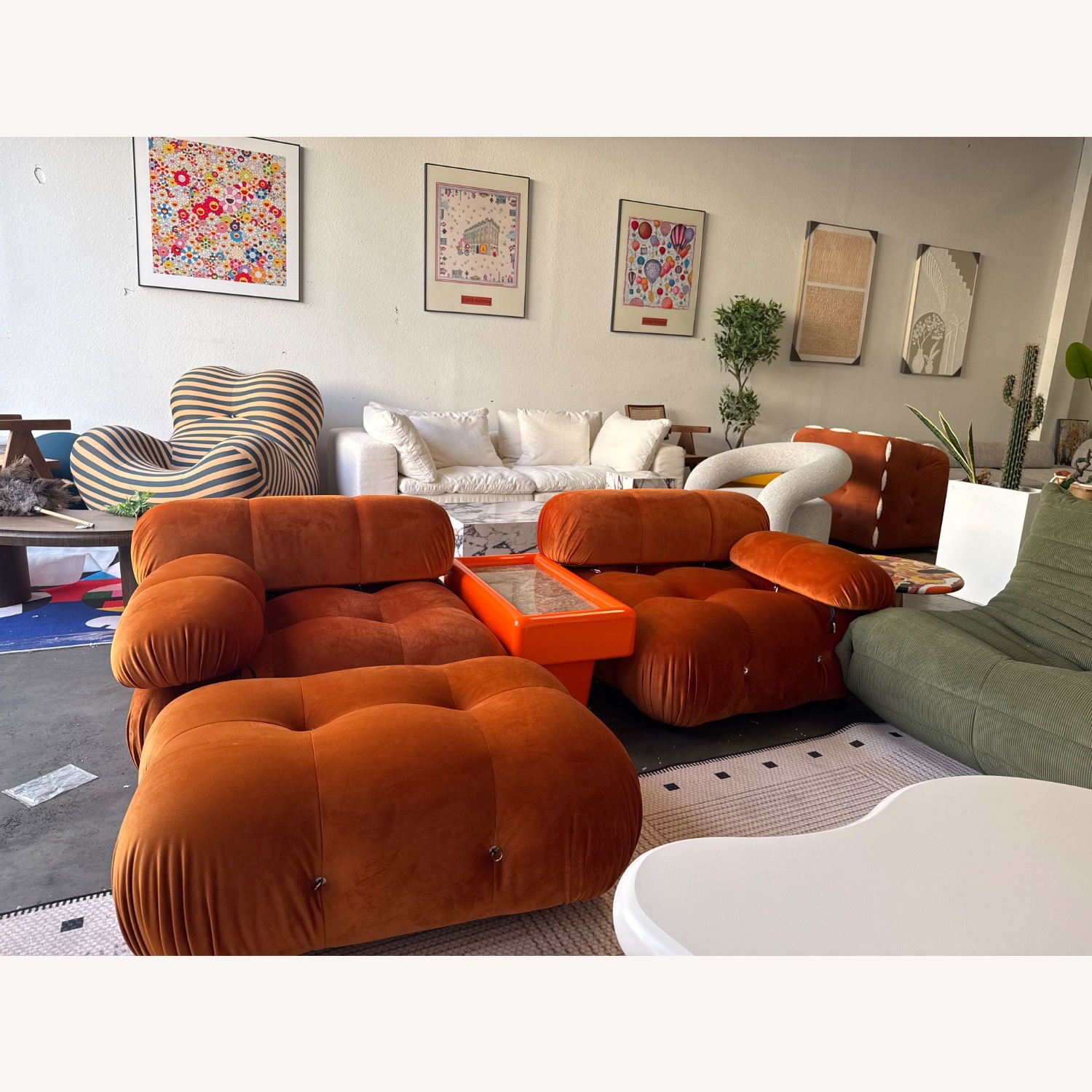 Malini Modular Orange Couch  - image-4