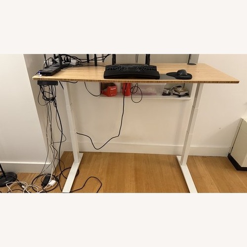 Used Herman Miller Jarvis Standing Desk White Desk for sale on AptDeco