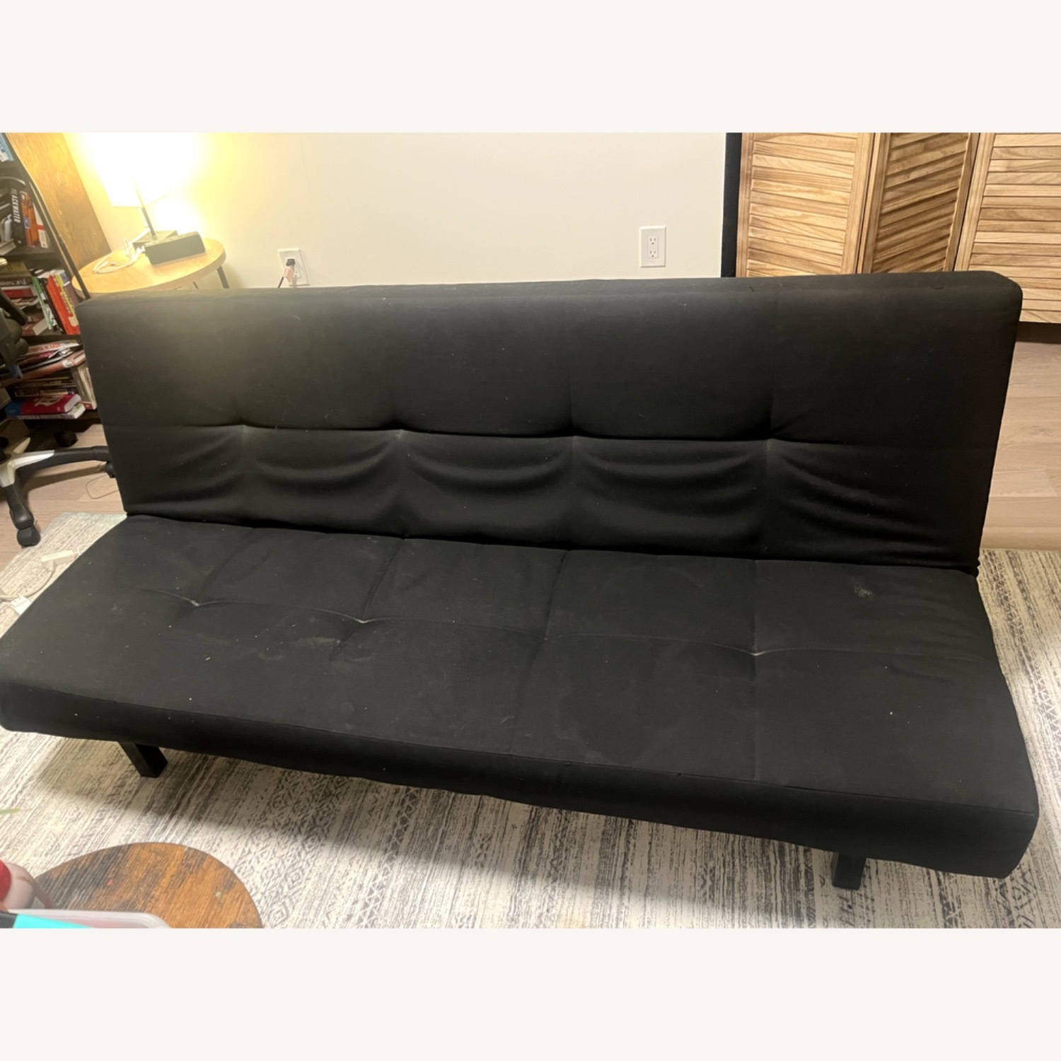 IKEA BALKARP Black Futon - image-1