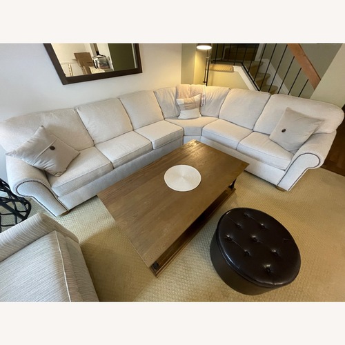 Used Flexsteel Natural Fabric 3+ Piece Sectional for sale on AptDeco