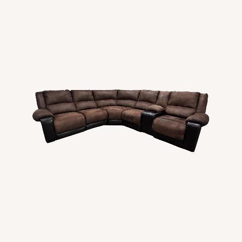 Used Ashley Furniture Nantahala Dark Brown 2 Piece Sectional for sale on AptDeco