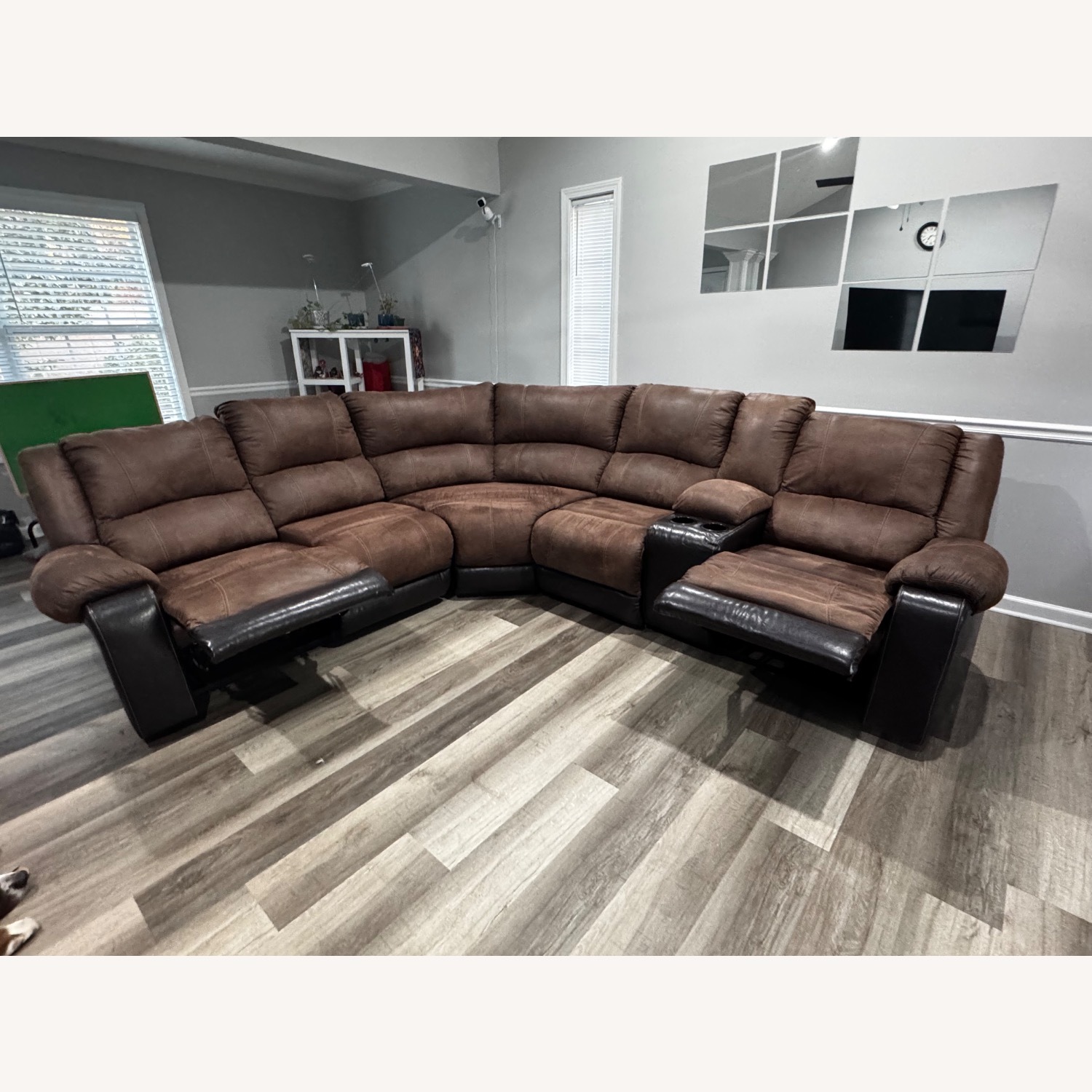 Ashley Furniture Nantahala Dark Brown 2 Piece Sectional - image-2