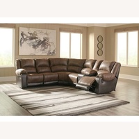 Ashley Furniture Nantahala Dark Brown 2 Piece Sectional