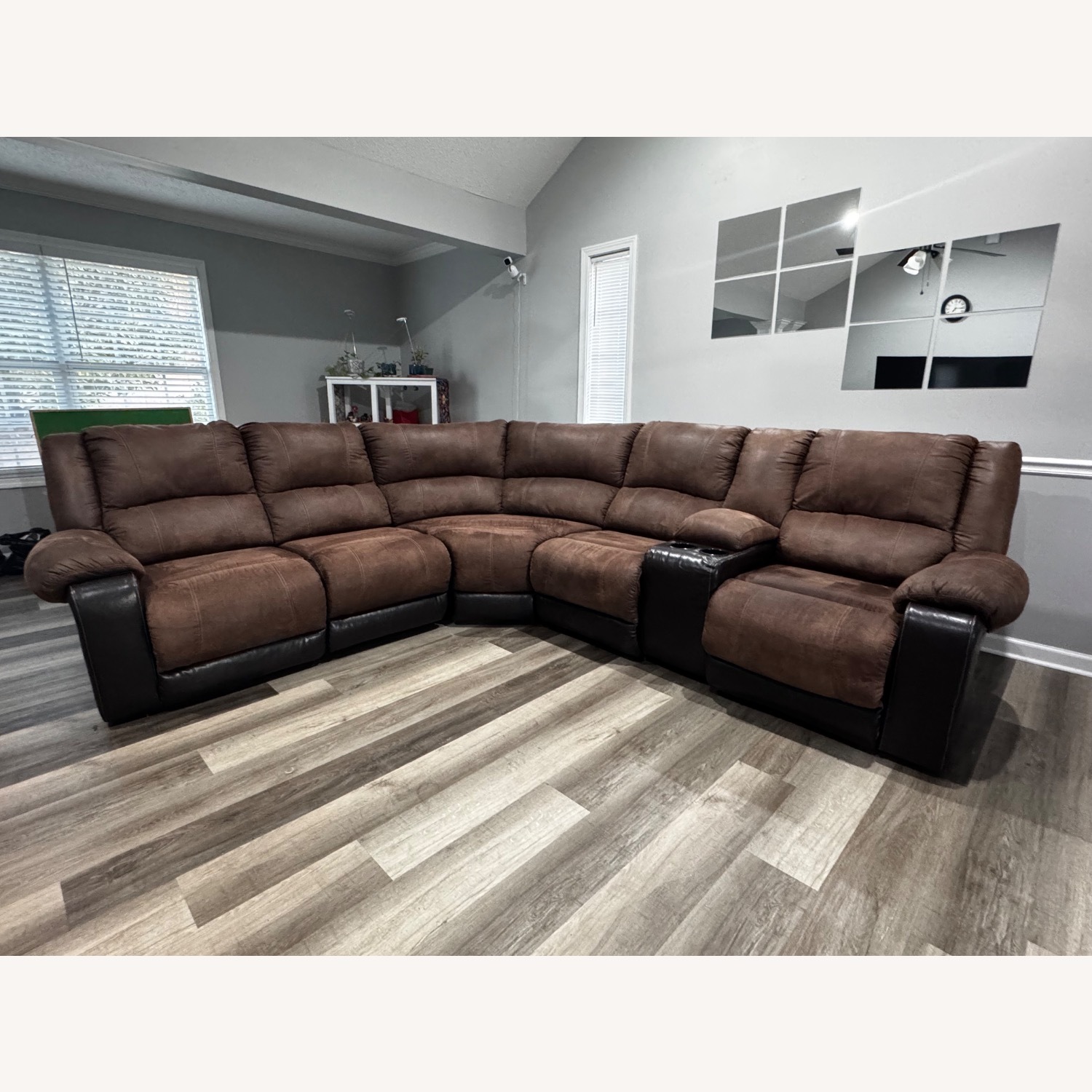 Ashley Furniture Nantahala Dark Brown 2 Piece Sectional - image-1