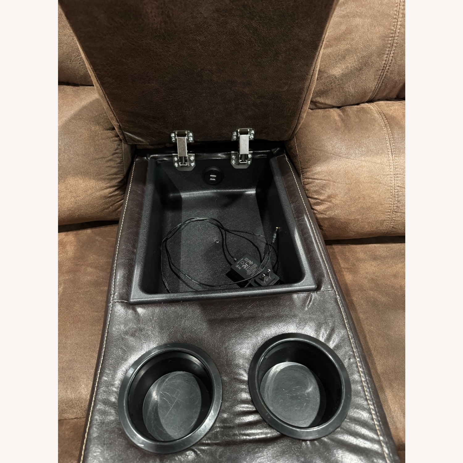 Ashley Furniture Nantahala Dark Brown 2 Piece Sectional - image-3