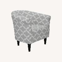 Mainstays Light Gray Fabric Accent Chair